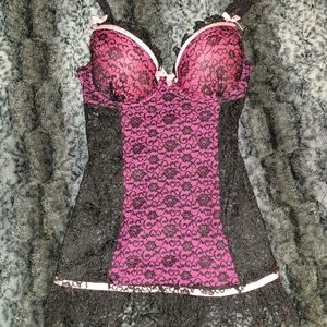 Y2K Victoria's Secret Gartered Bustier Lingerie  - 34D